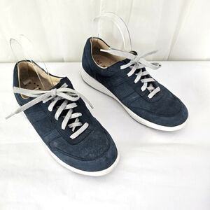 Mephisto Rebecca Perf Blue Nubuck Leather Casual Sneakers Size 8